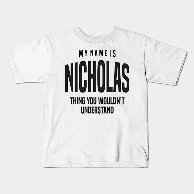 Nicholas Kids T-Shirt by C_ceconello